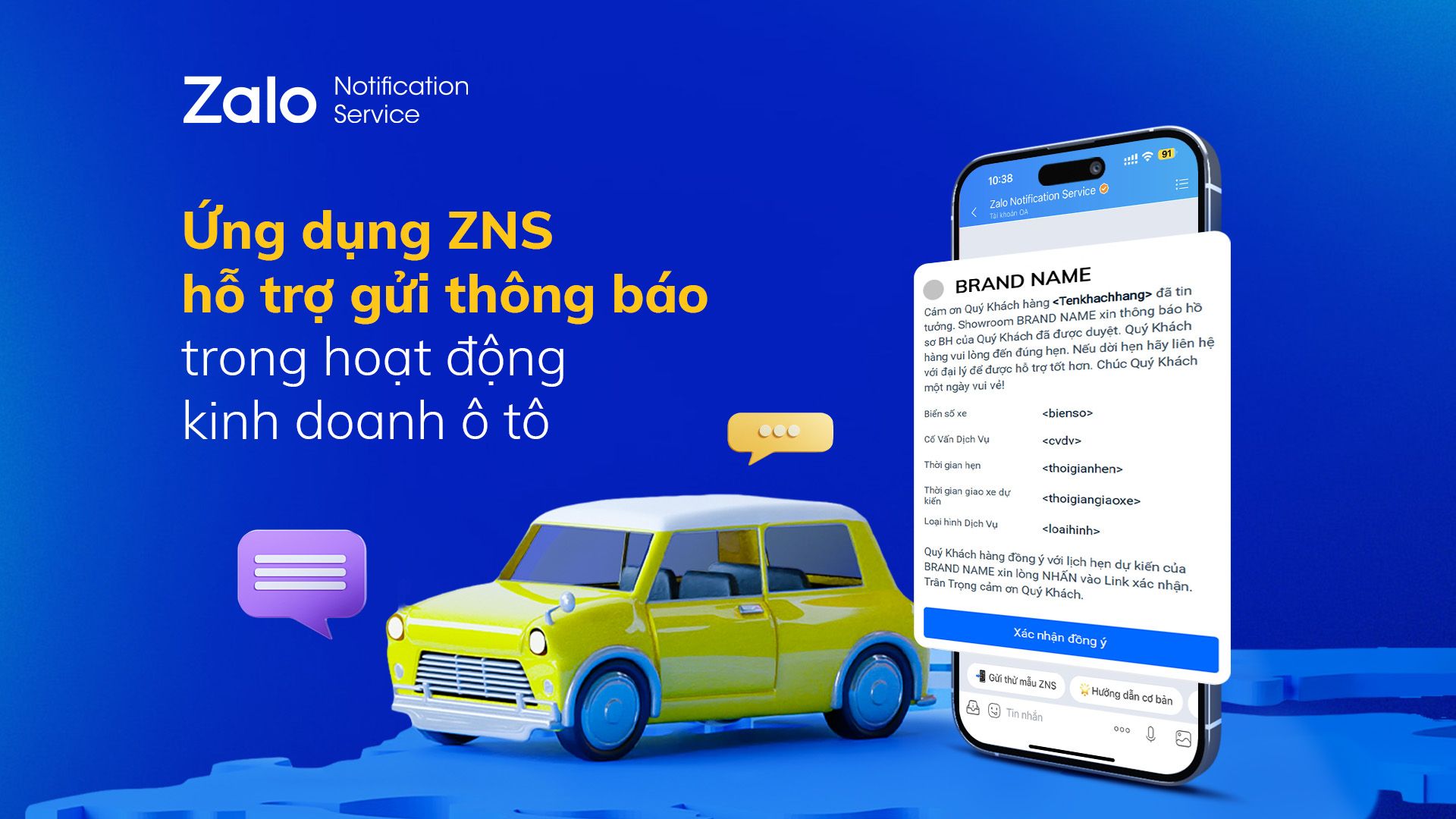 Ứng dụng ZNS trong lĩnh vực kinh doanh ô tô